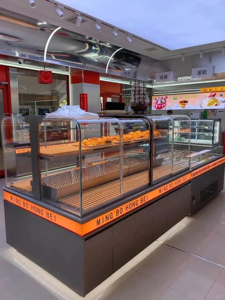 Custom Bakery Display Cabinet Project for a Premium Bread Store